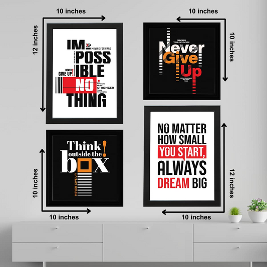 Limitless Thinking & Success Quotes | Motivational Wall Frame - Anwar Decor