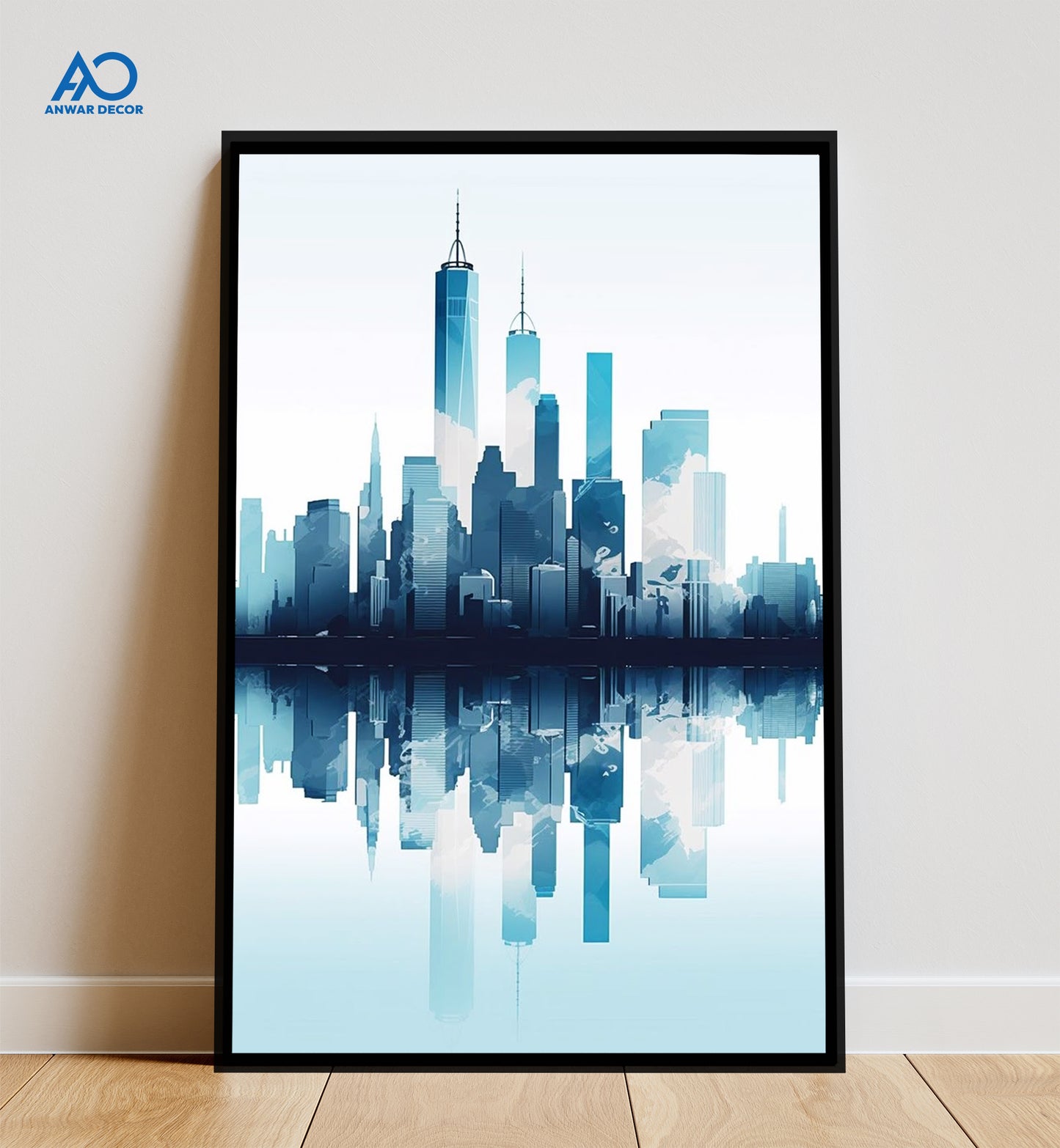 New York City Skyline Art | Urban Wall Decor - Anwar Decor