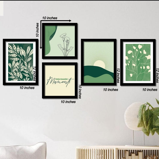 Set of 5 wall art frames - Anwar Decor