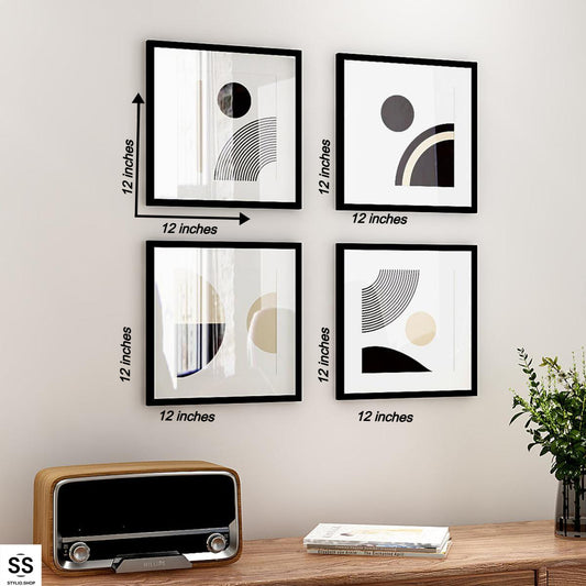 Set of 4 wall art frames - Anwar Decor