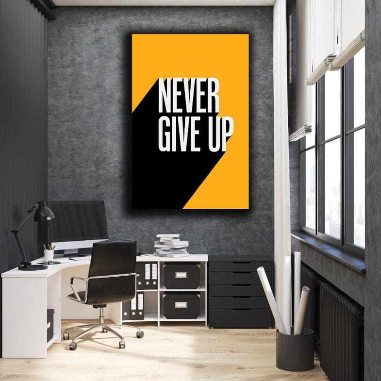 Never Give Up | Motivational Wall Frame - Anwar Decor