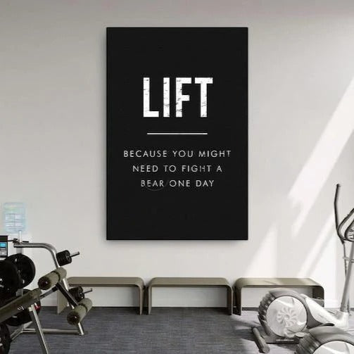 Gym motivational wall - Anwar Decor