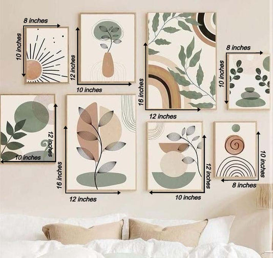 Set of 8 wall art frames - Anwar Decor