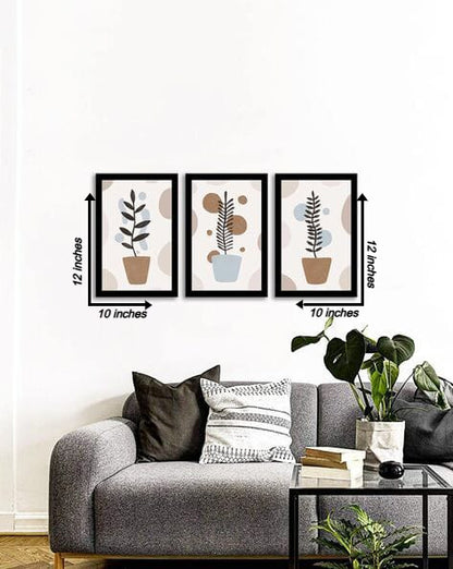 Set of 3 wall art frames - Anwar Decor