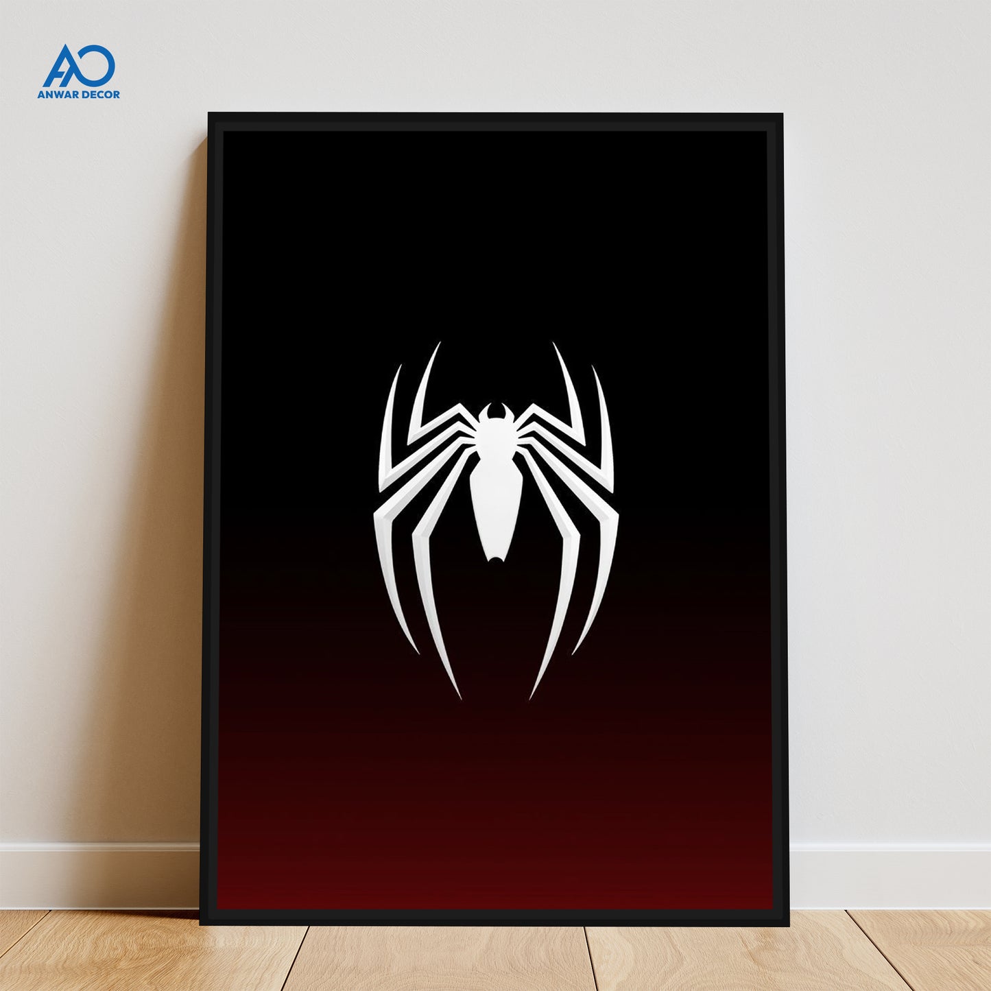 Spider-Man Logo Art | Superhero Wall Decor - Anwar Decor