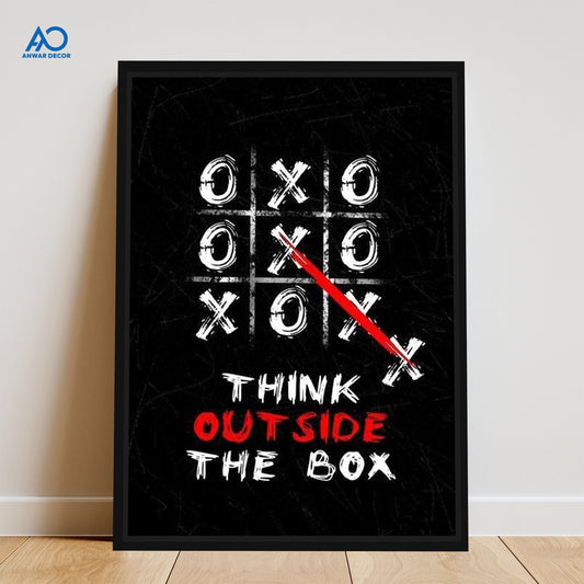 Think Outside The Box Art | Motivational Wall Frame - Anwar Decor