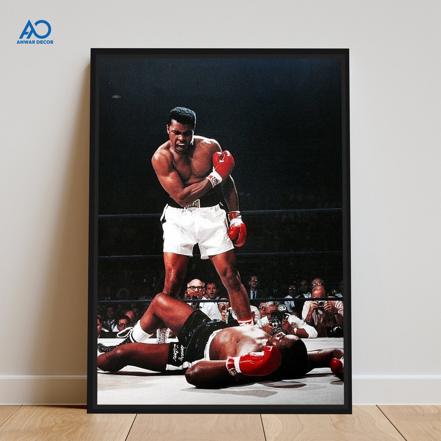 Muhammad Ali vs. Sonny Liston Art | Sports Poster Wall Art - Anwar Decor