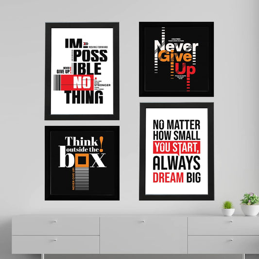 Limitless Thinking & Success Quotes | Motivational Wall Frame - Anwar Decor