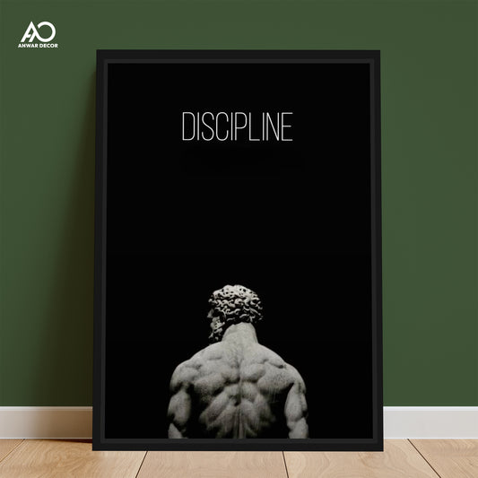 Discipline Statue Art | Motivational Wall Art - Anwar Decor