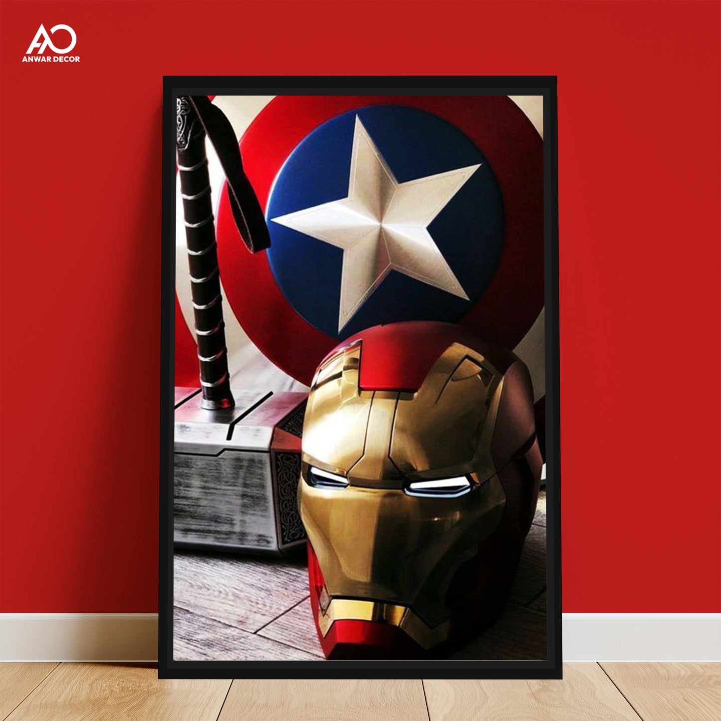 Avengers Trinity Icons Art | Movie Poster Wall Art - Anwar Decor