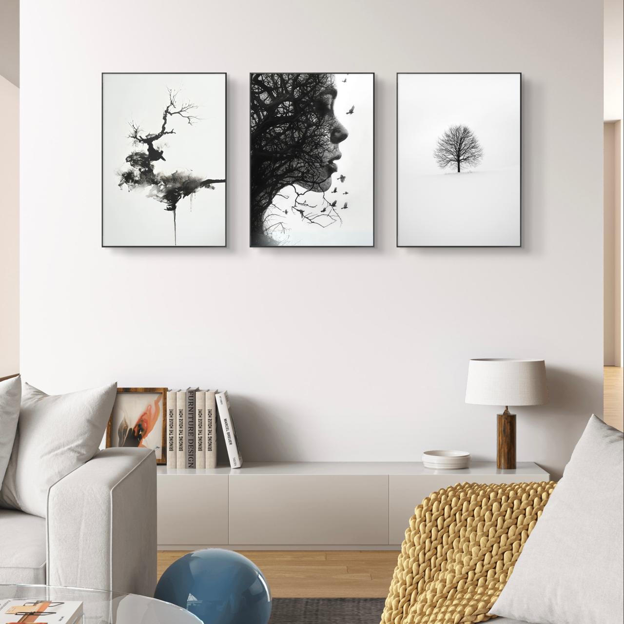 Set of 3 wall art frames - Anwar Decor