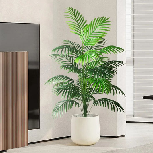 Artificial Palm Tree in Pot | Faux Tropical Plant