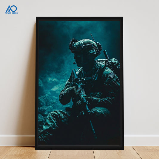 Soldier Tactical Art | Gaming Poster Wall Art - Anwar Decor