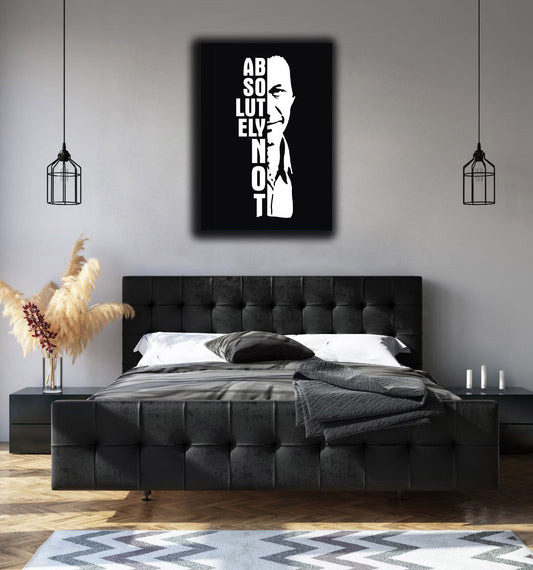 Absolutely Not - Imran Khan wall frame - Anwar Decor