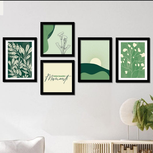 Set of 5 wall art frames - Anwar Decor