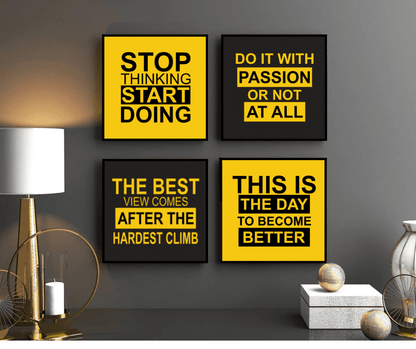 Set of 4 office wall frames - Anwar Decor