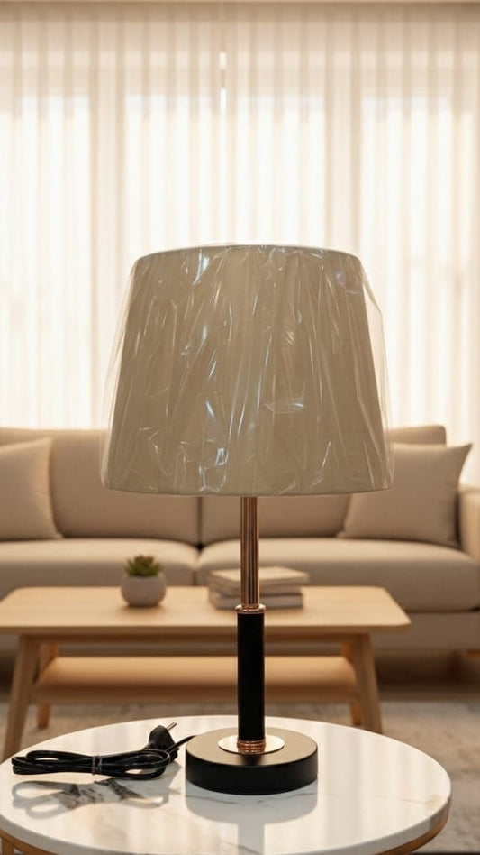 Modern Black & Gold Base Bedside Table Lamp | Home Decor in Pakistan - Anwar Decor