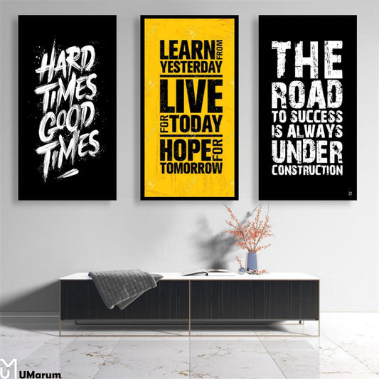 Growth & Perseverance Quotes | Motivational Wall Frame - Anwar Decor