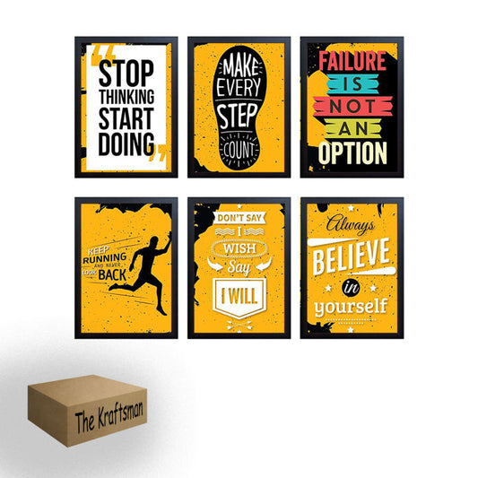 Action & Achievement Quotes | Motivational Wall Frame - Anwar Decor